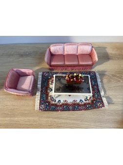 Salon rose fleur lundby