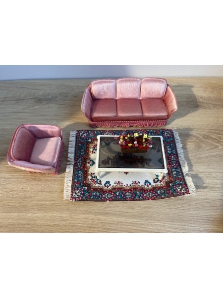 Salon rose fleur lundby