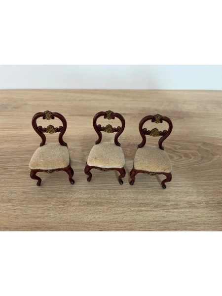 Chaises en velours Lundby