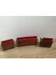 Salon lundby en velours et en bois