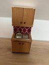 Evier cuisine rouge Lundby