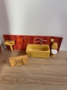 Salle de bain Jaune et rouge