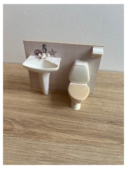 Meuble salle de bain + toilette Lundby