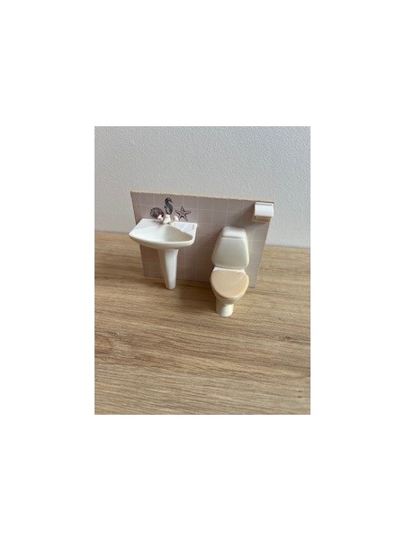 Meuble salle de bain + toilette Lundby