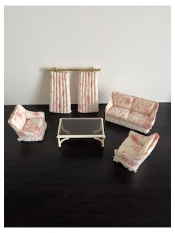Salon crème et rose lundby