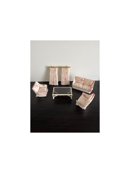 Salon crème et rose lundby