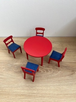 salle à manger rouge Lundby