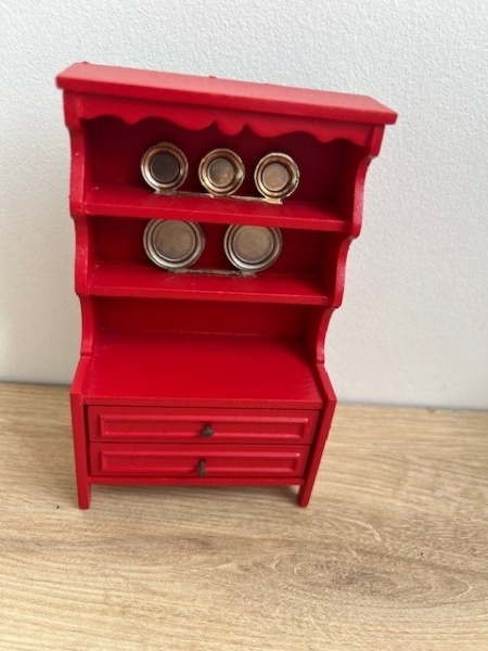 Vaisselier rouge Lundby