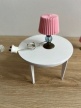 Lampe à poser rose et bleu lundby