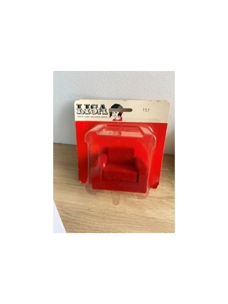 Fauteuil rouge Lisa neuf