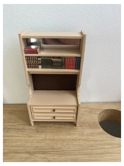 Bibliothèque crème Lundby
