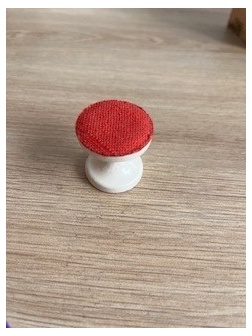 Pouf rouge Lundby