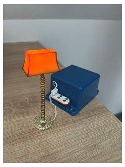 Lampe sur pied orange Lundby