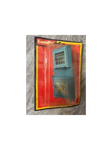 Meuble d'angle bleu Lundby neuf