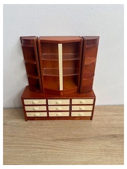 Bibliothèque marron Lundby 1989
