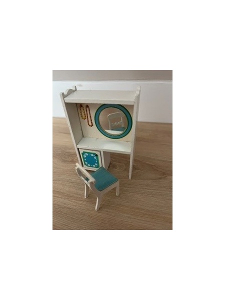 Coiffeuse bleue Lundby