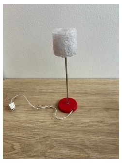 Lampe cristal blanche lundby