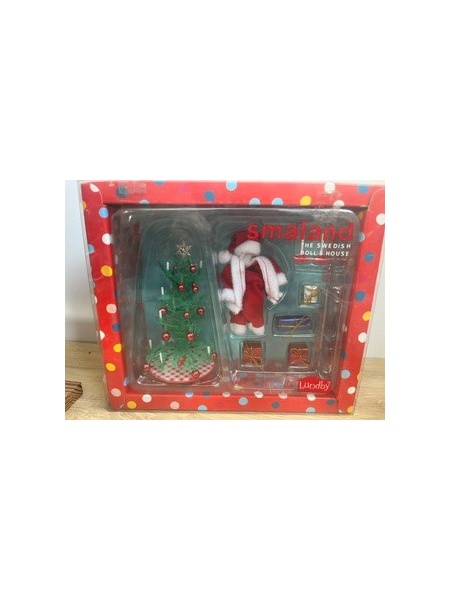 Sapin de noel éclairé avec accessoires Lundby