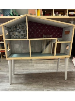 Maison de poupée Lundby année 50 à 4 pattes non électrifié d origine