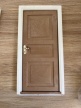 Porte pour maison de poupée beige