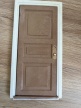 Porte pour maison de poupée beige